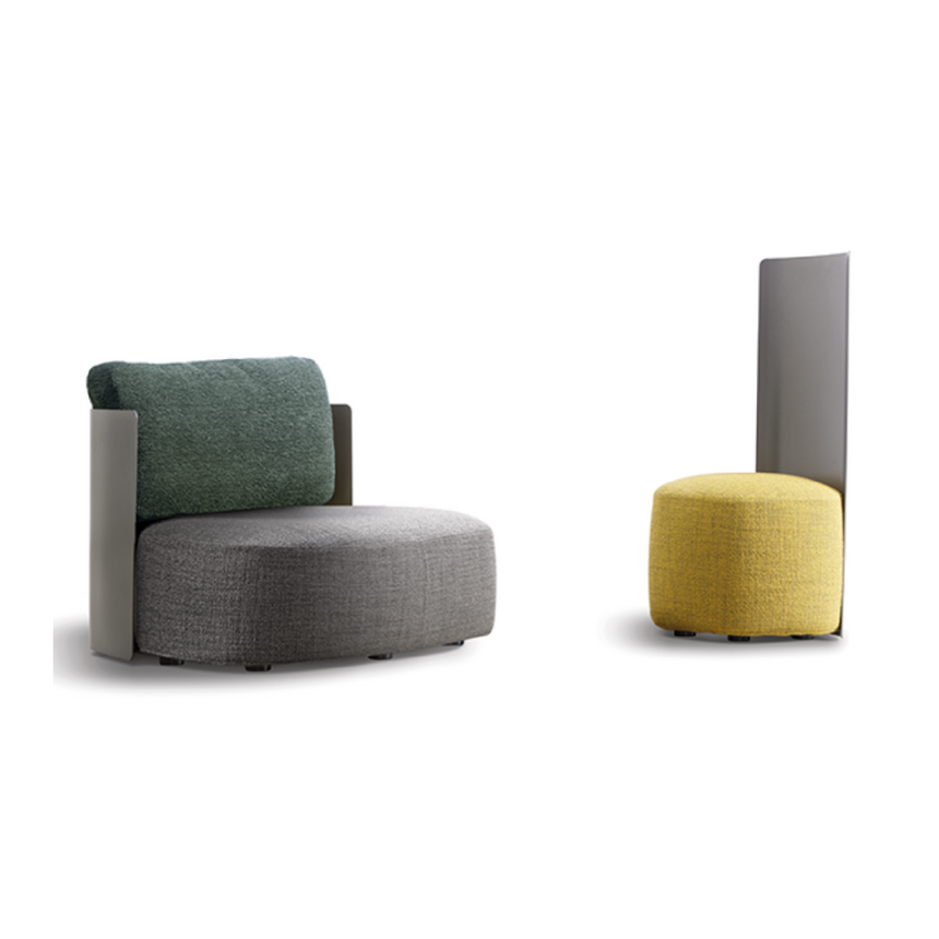 Two-Toned Metal Outdoor Chair | Flou Pierre Shell