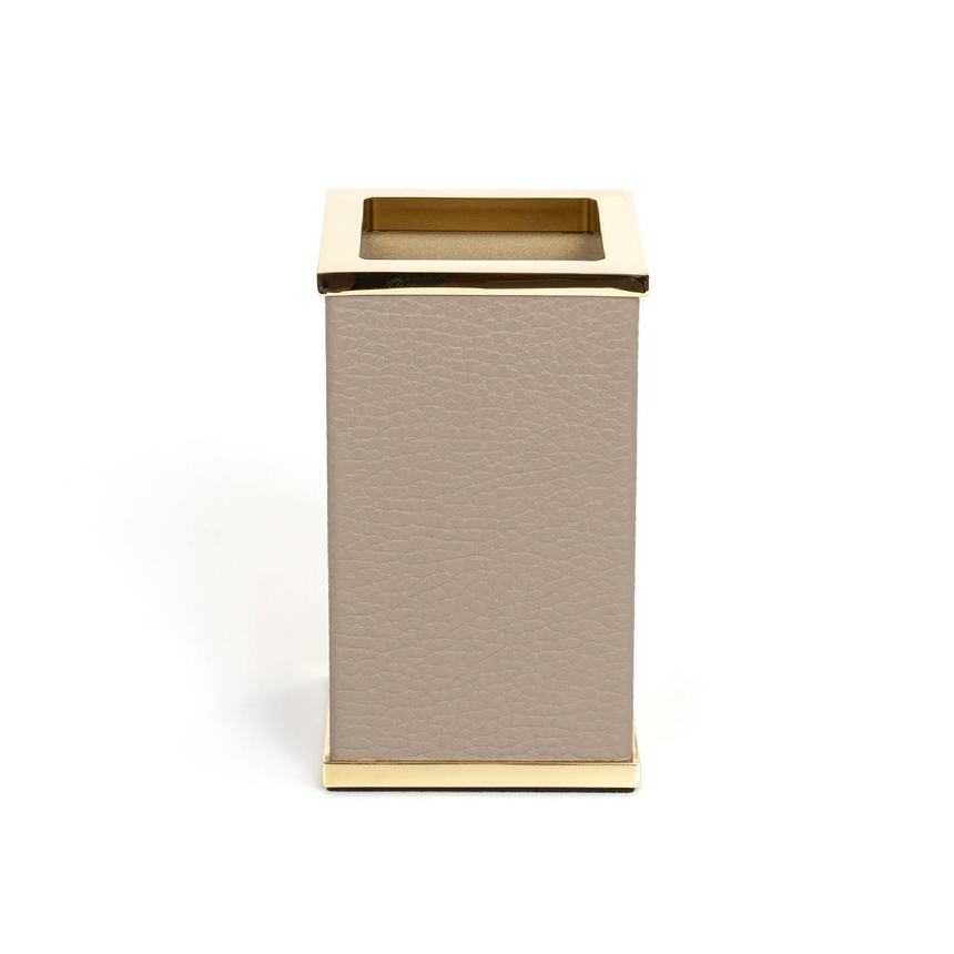 Square Leather Toothbrush Holder | Pinetti Olimpia | Italianfurniture.com