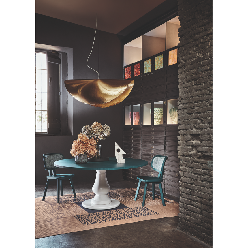 Gold Disc Pendant Lamp | Gervasoni Brass | ItalianFurniture.com