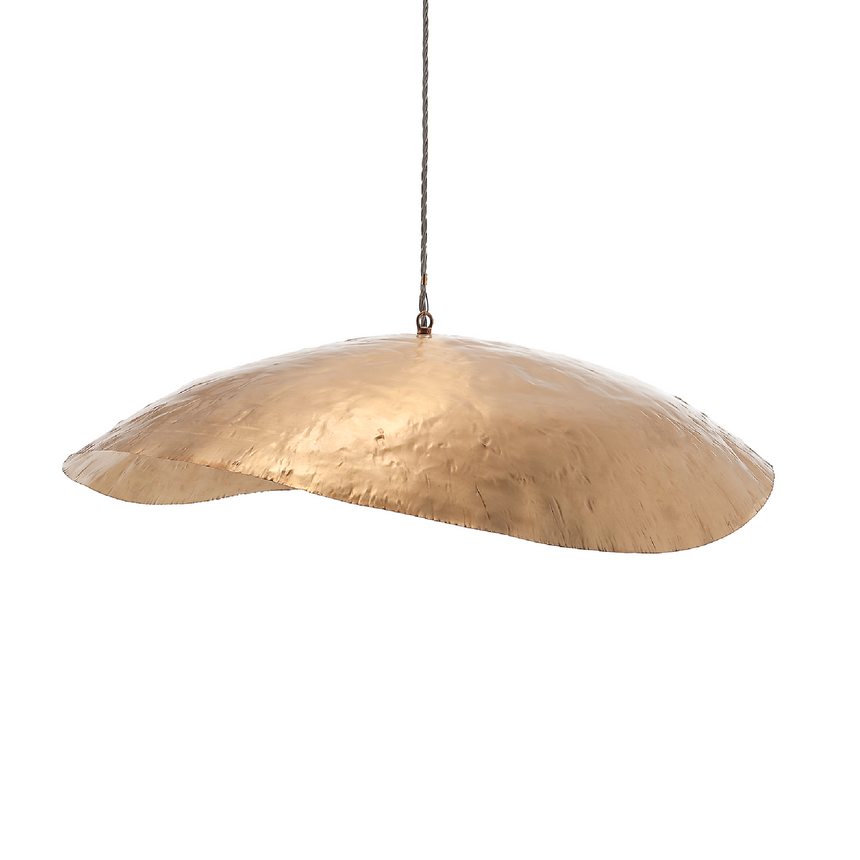 Gold Disc Pendant Lamp | Gervasoni Brass | ItalianFurniture.com