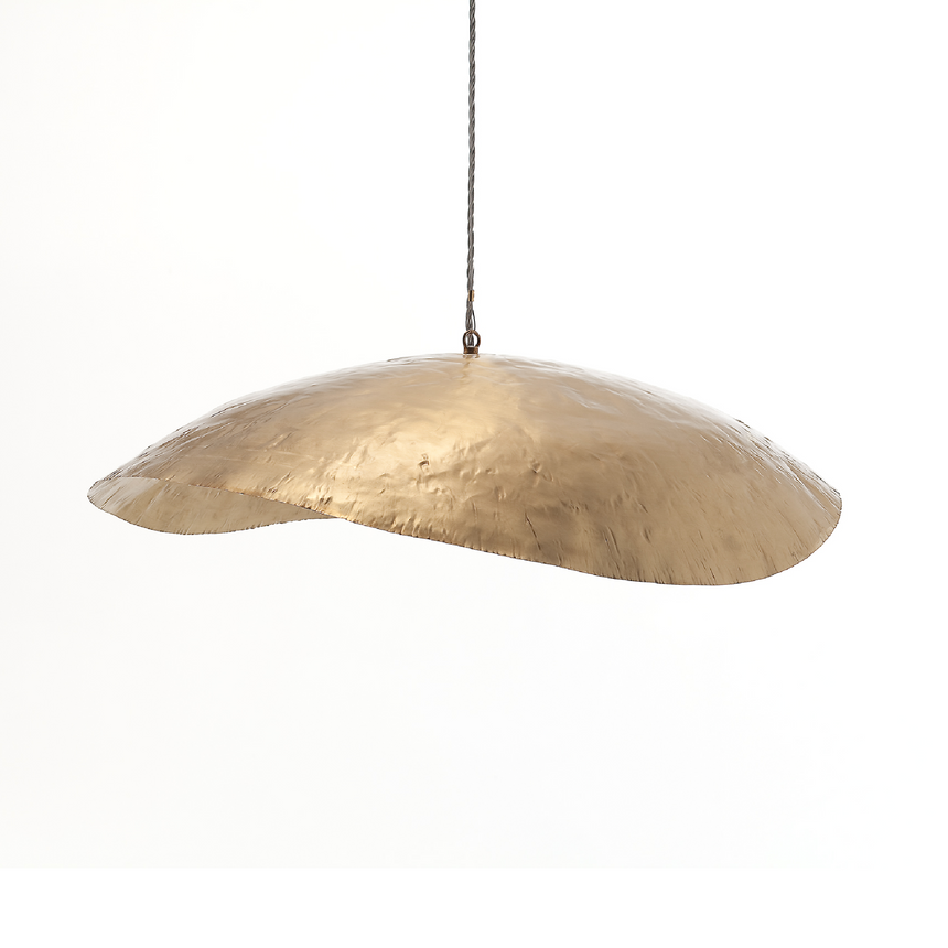 Gold Disc Pendant Lamp | Gervasoni Brass | ItalianFurniture.com