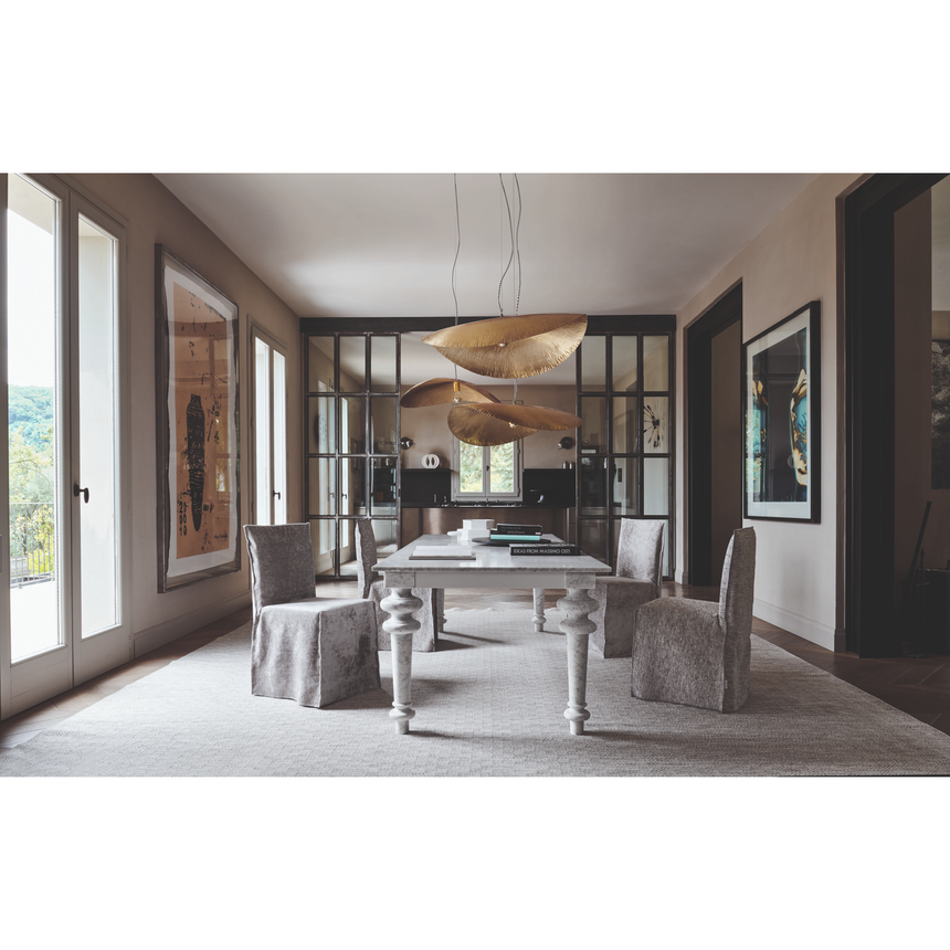 Gold Disc Pendant Lamp | Gervasoni Brass | ItalianFurniture.com