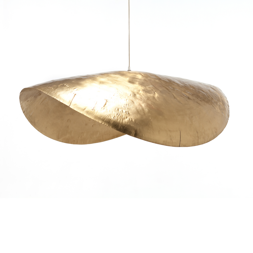 Gold Disc Pendant Lamp | Gervasoni Brass | ItalianFurniture.com