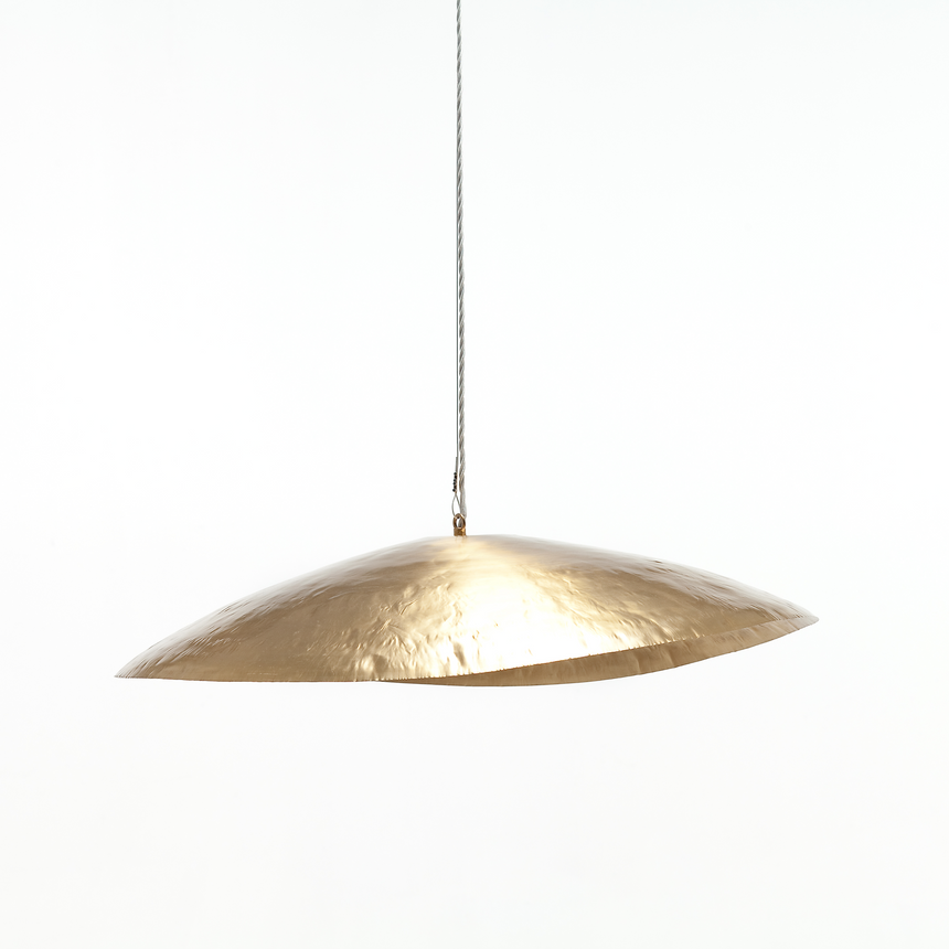 Gold Disc Pendant Lamp | Gervasoni Brass | ItalianFurniture.com