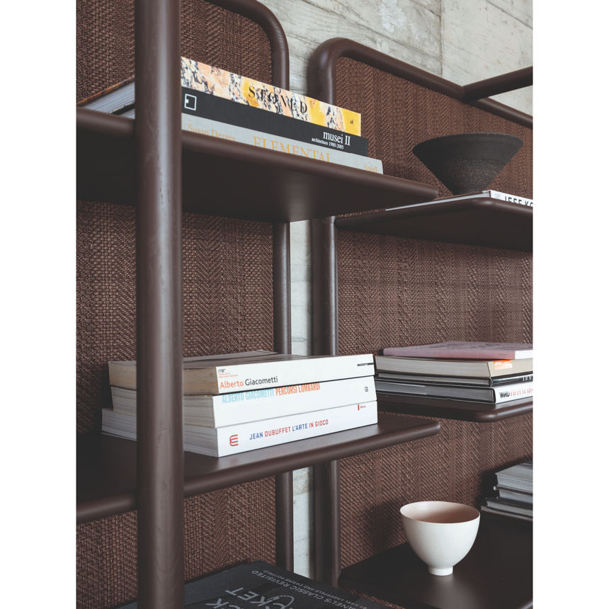 Ash Wood & Steel Bookshelf | Gervasoni Daen | ItalianFurniture.com