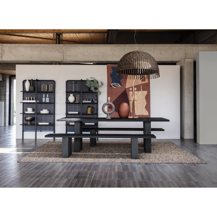 Ash Wood & Steel Bookshelf | Gervasoni Daen | ItalianFurniture.com