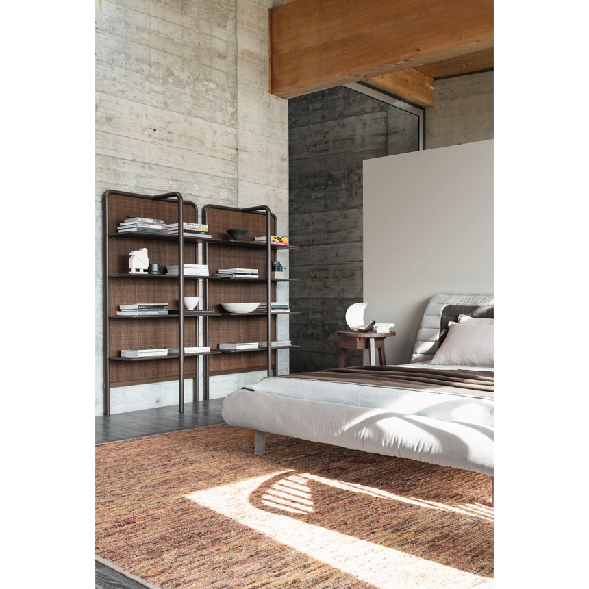 Ash Wood & Steel Bookshelf | Gervasoni Daen | ItalianFurniture.com