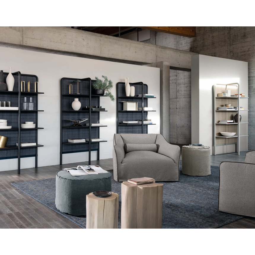 Ash Wood & Steel Bookshelf | Gervasoni Daen | ItalianFurniture.com