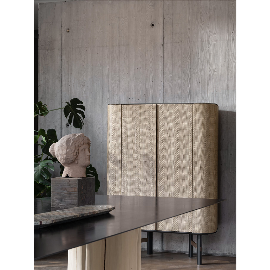 Two Door Wooden Highboard | Gervasoni Daen | ItalianFurniture.com