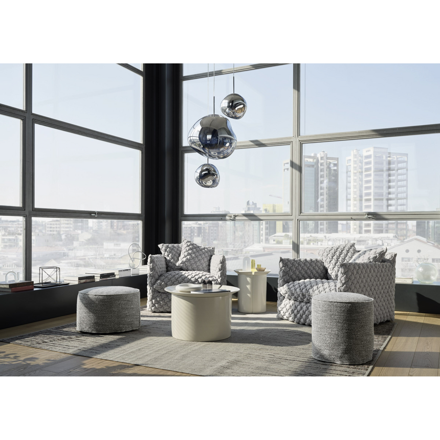 Natural White Lino Armchair | Gervasoni Ghost | ItalianFurniture.com