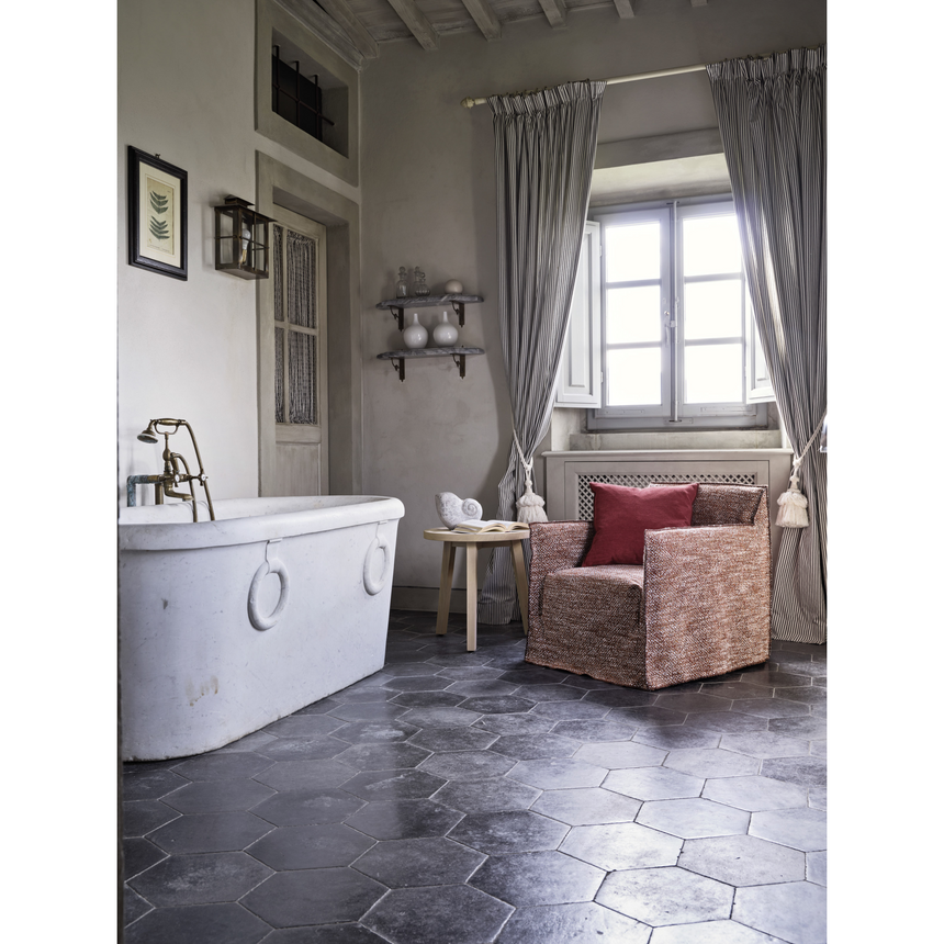 Natural White Lino Armchair | Gervasoni Ghost | ItalianFurniture.com