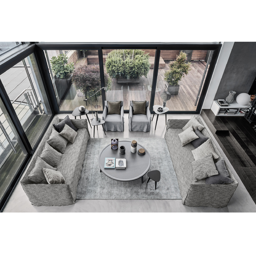 Natural White Lino Sofa | Gervasoni Ghost | ItalianFurniture.com