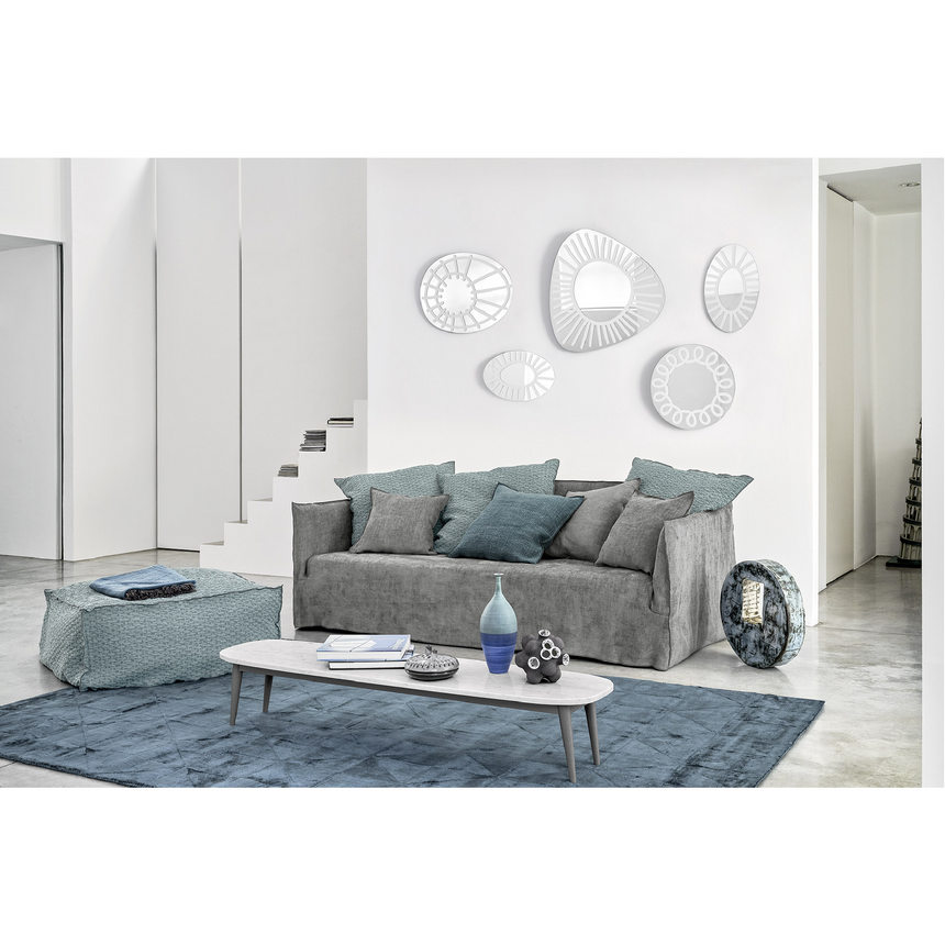 Natural White Lino Sofa | Gervasoni Ghost | ItalianFurniture.com