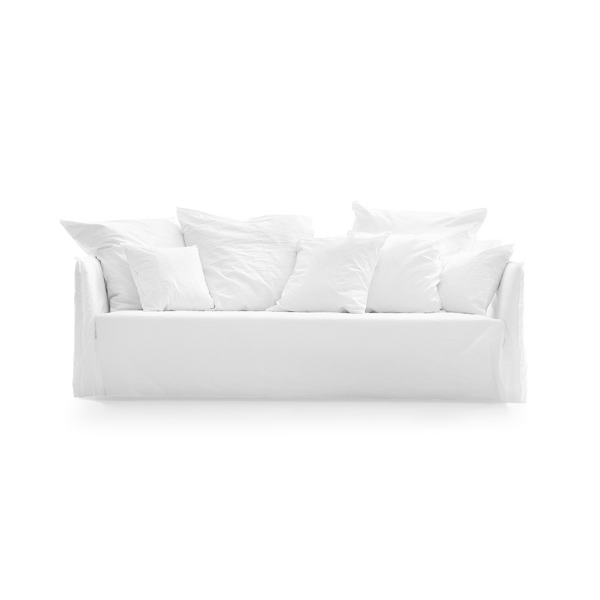 Natural White Lino Sofa | Gervasoni Ghost | ItalianFurniture.com