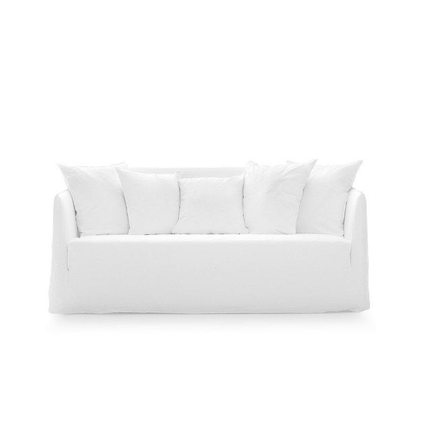 Natural White Lino Sofa | Gervasoni Ghost | ItalianFurniture.com
