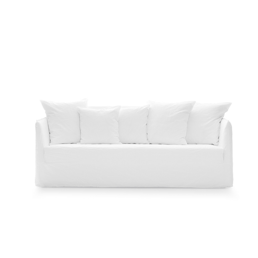 Natural White Lino Sofa | Gervasoni Ghost | ItalianFurniture.com
