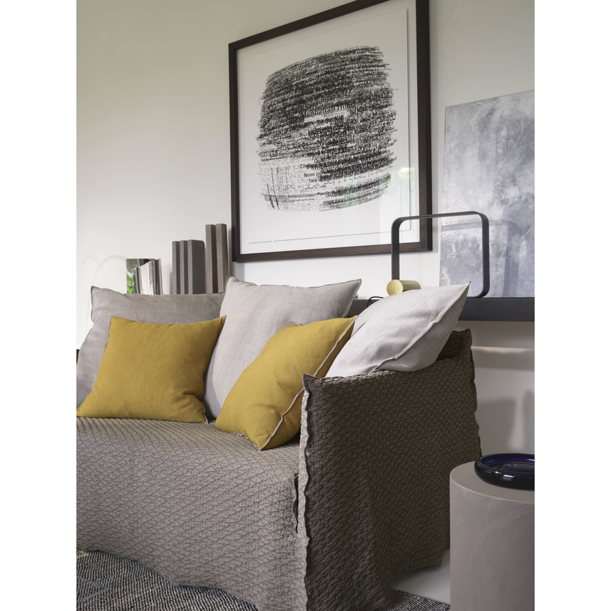 Natural White Lino Sofa | Gervasoni Ghost | ItalianFurniture.com