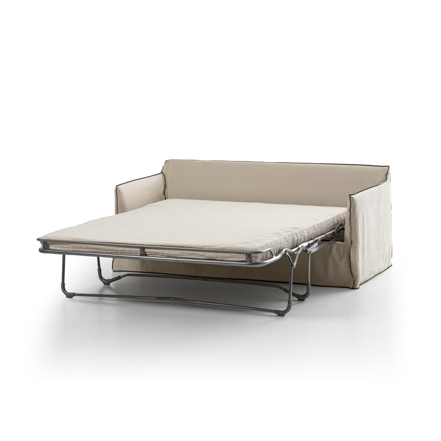 Natural White Lino Sofa Bed | Gervasoni Ghost | ItalianFurniture.com