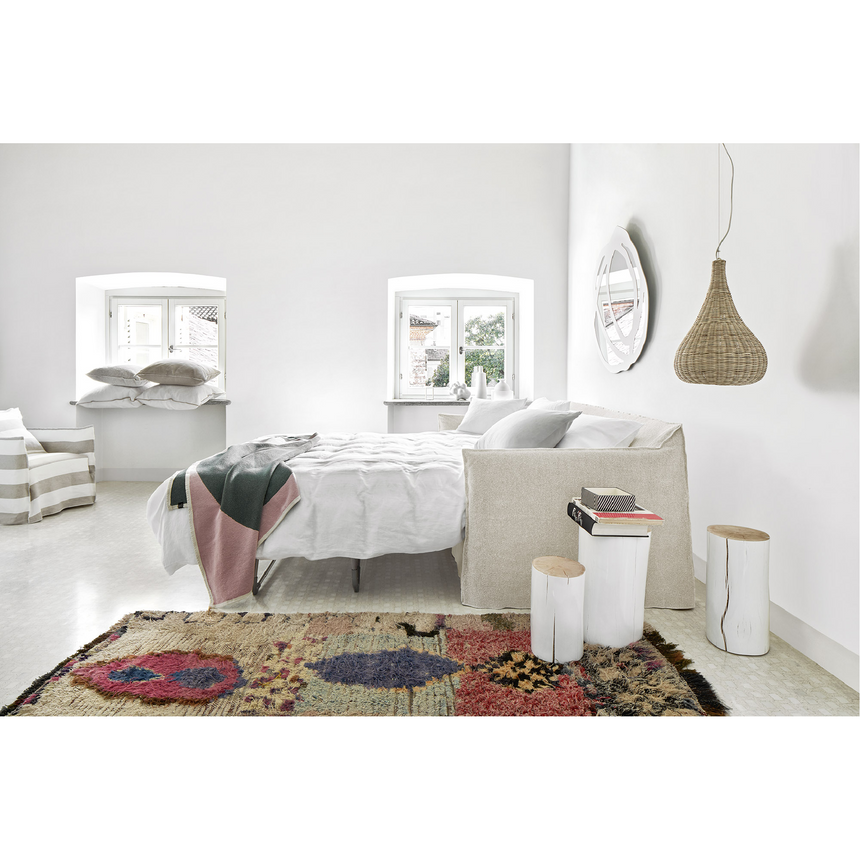 Natural White Lino Sofa Bed | Gervasoni Ghost | ItalianFurniture.com