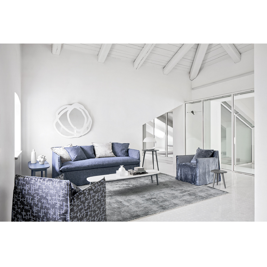 Natural White Lino Sofa Bed | Gervasoni Ghost | ItalianFurniture.com