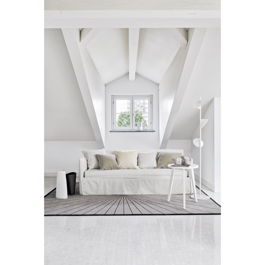 Three-legged Round Side Table | Gervasoni Gray | ItalianFurniture.com