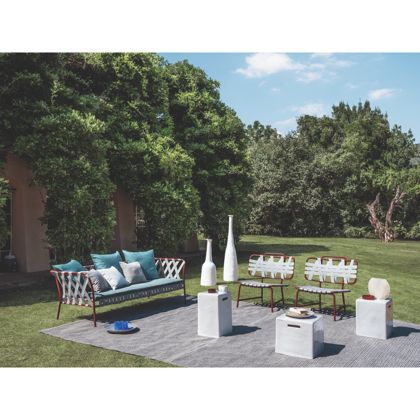 Cubic Concrete Side Table | Gervasoni Inout | ItalianFurniture.com