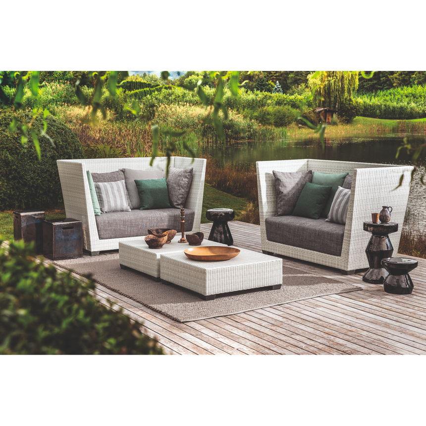 Cubic Concrete Side Table | Gervasoni Inout | ItalianFurniture.com