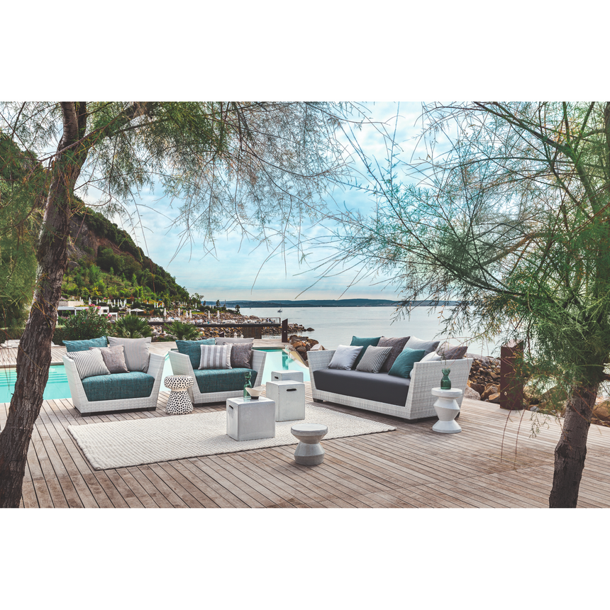 Cubic Concrete Side Table | Gervasoni Inout | ItalianFurniture.com