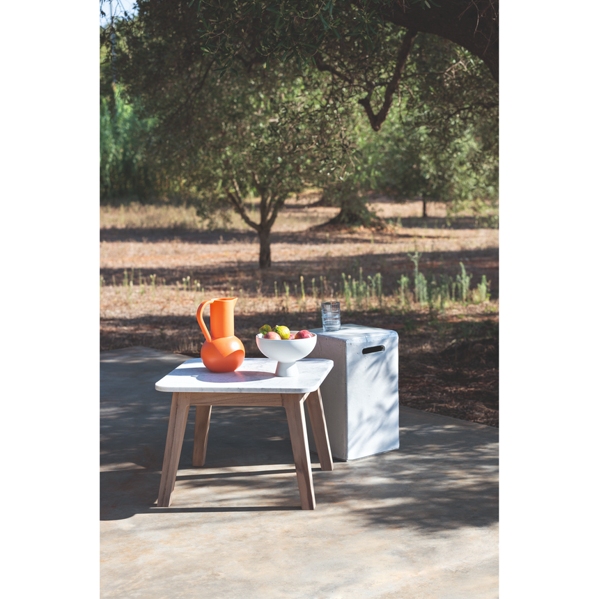 Cubic Concrete Side Table | Gervasoni Inout | ItalianFurniture.com