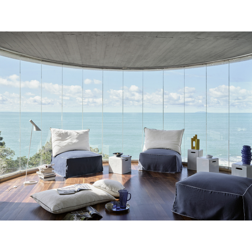 Cubic Concrete Side Table | Gervasoni Inout | ItalianFurniture.com