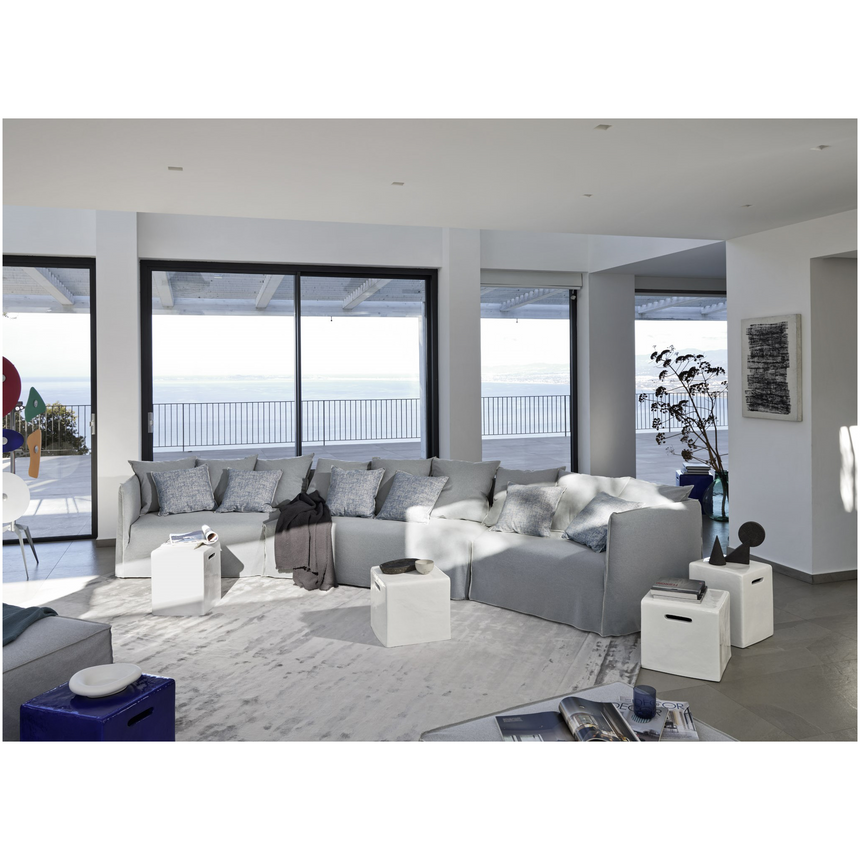 Cubic Concrete Side Table | Gervasoni Inout | ItalianFurniture.com