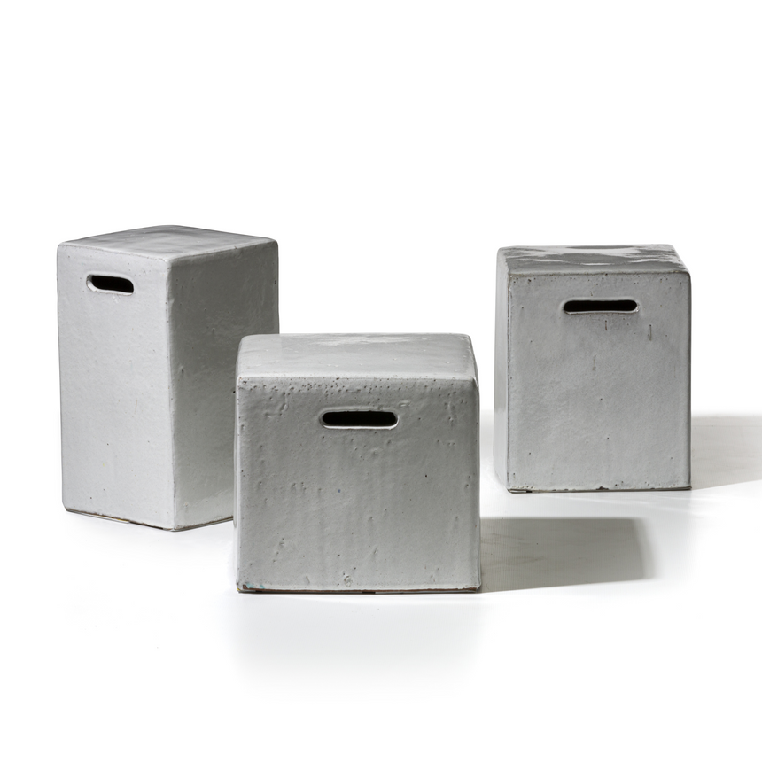 Cubic Concrete Side Table | Gervasoni Inout | ItalianFurniture.com