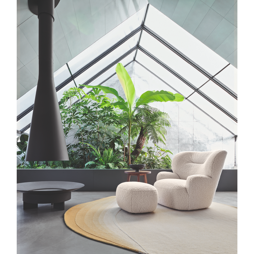 Swivel Barrel Armchair | Gervasoni Loll | ItalianFurniture.com