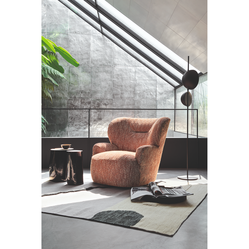 Swivel Barrel Armchair | Gervasoni Loll | ItalianFurniture.com