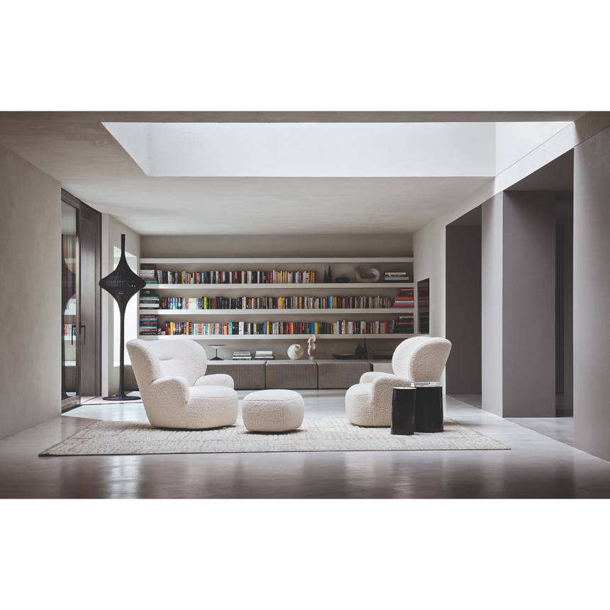 Swivel Barrel Armchair | Gervasoni Loll | ItalianFurniture.com