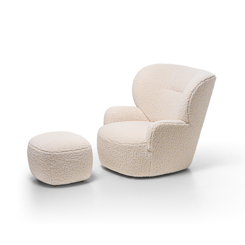Swivel Barrel Armchair | Gervasoni Loll | ItalianFurniture.com
