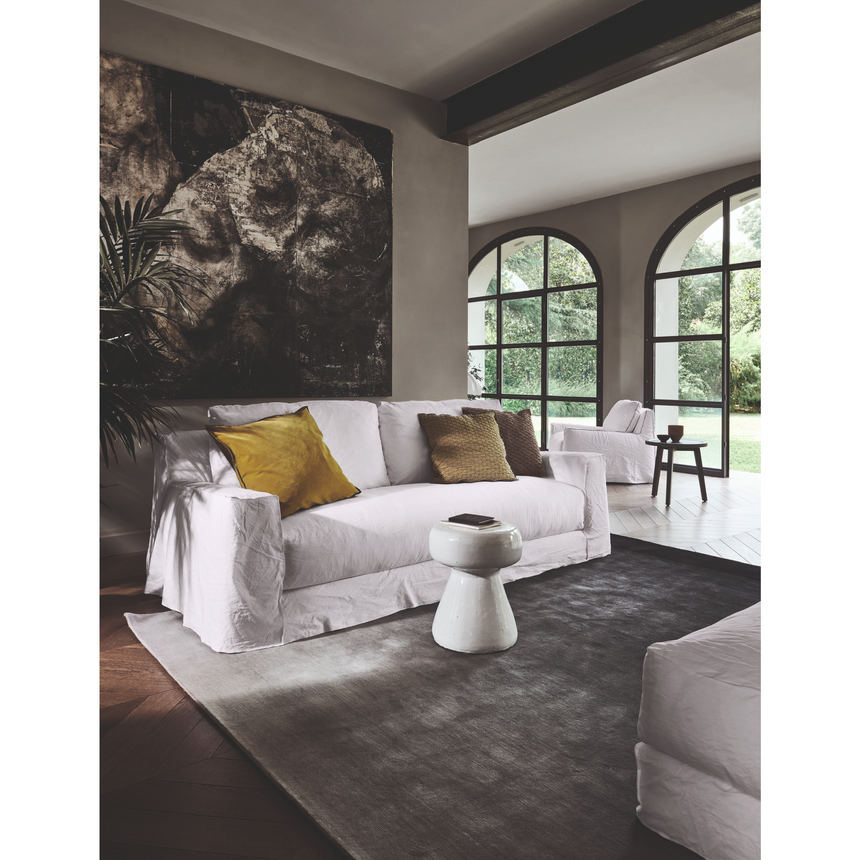 Natural White Lino Sofa | Gervasoni Loll | ItalianFurniture.com