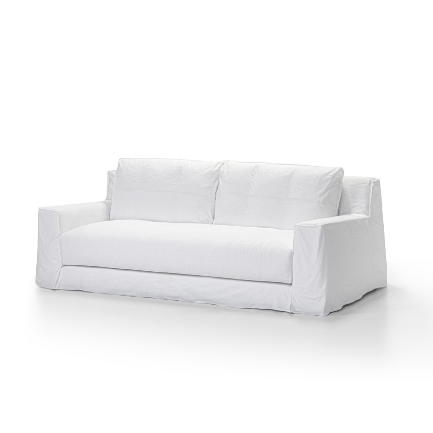 Natural White Lino Sofa | Gervasoni Loll | ItalianFurniture.com