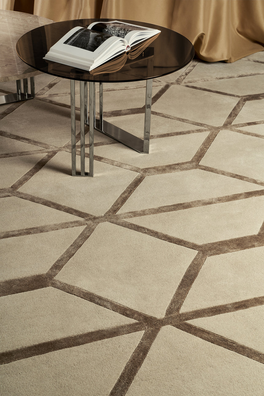 Hexagonal Patterned Wool Carpet | Bizzotto Italia Pyramid