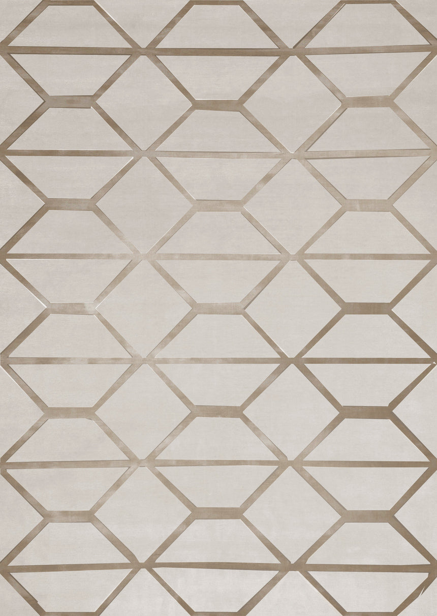 Hexagonal Patterned Wool Carpet | Bizzotto Italia Pyramid
