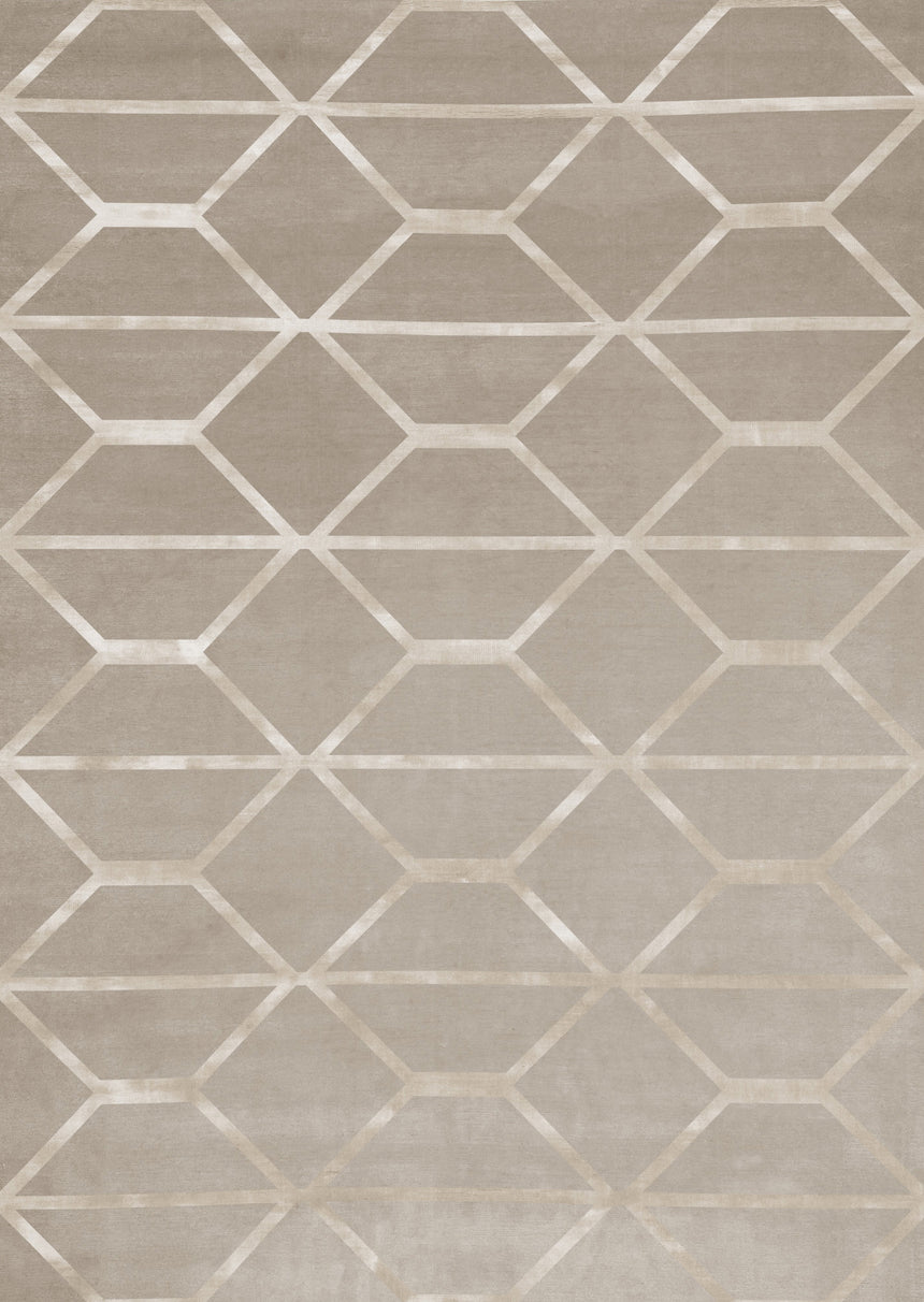 Hexagonal Patterned Wool Carpet | Bizzotto Italia Pyramid
