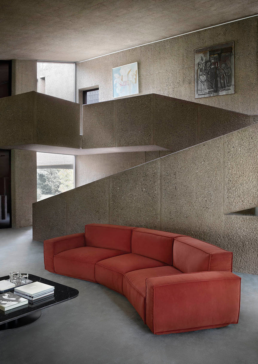 Piped Curve Sofa | Arflex Marechiaro