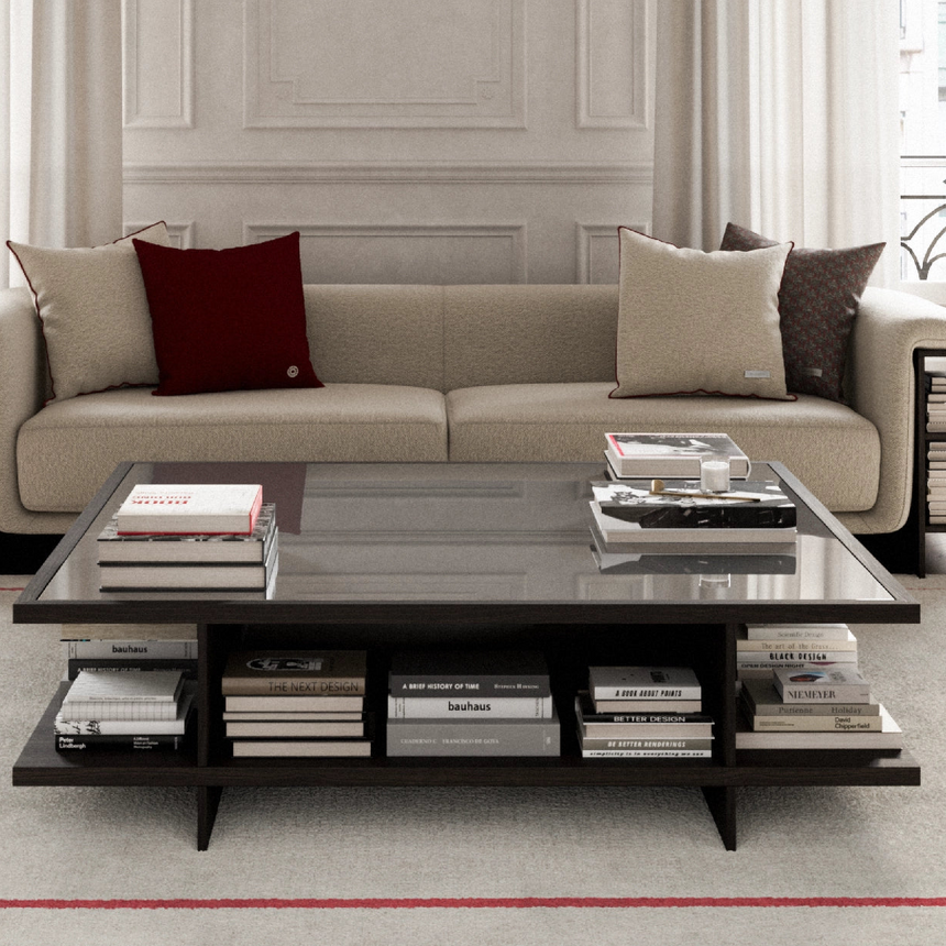 Double-Armed 2-Seater Bookcase Sofa | Karl Lagerfeld Maison Saint-Germain