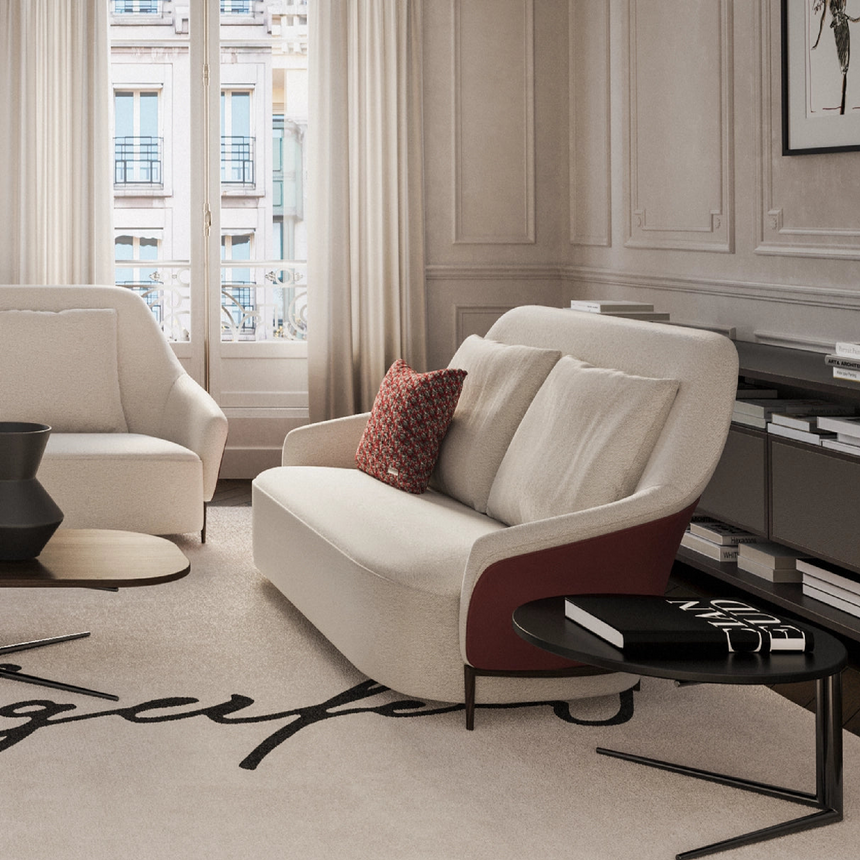 Two-Toned 3-Seater Sofa | Karl Lagerfeld Maison Saint-Guillaume