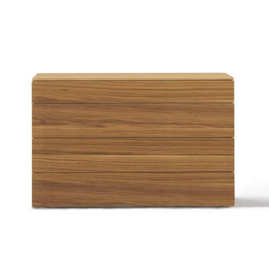 Wooden Grooved Chest of Drawers | Lema Florens | Italianfurniture.com