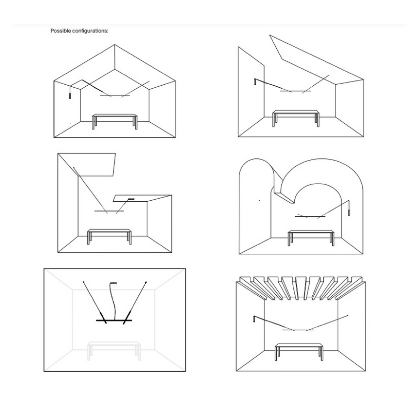 Aluminum Bar Hanging Lamp | Luceplan Across | Italianfurniture.com