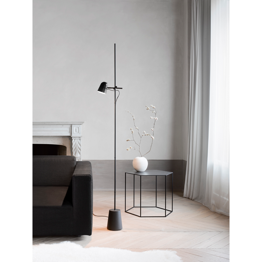 Black Cap Adjustable Floor Lamp | Luceplan | Italianfurniture.com