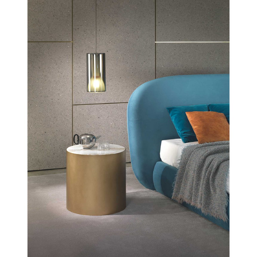 Upholstered Curved Bed | Marelli Noah | Italianfurniture.com