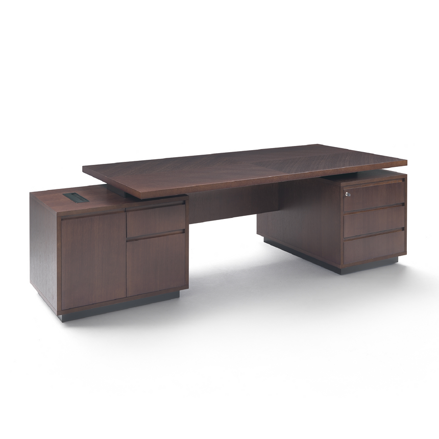 Wood Veneer Executive Desk | Marelli Aston Italianfurniture.com