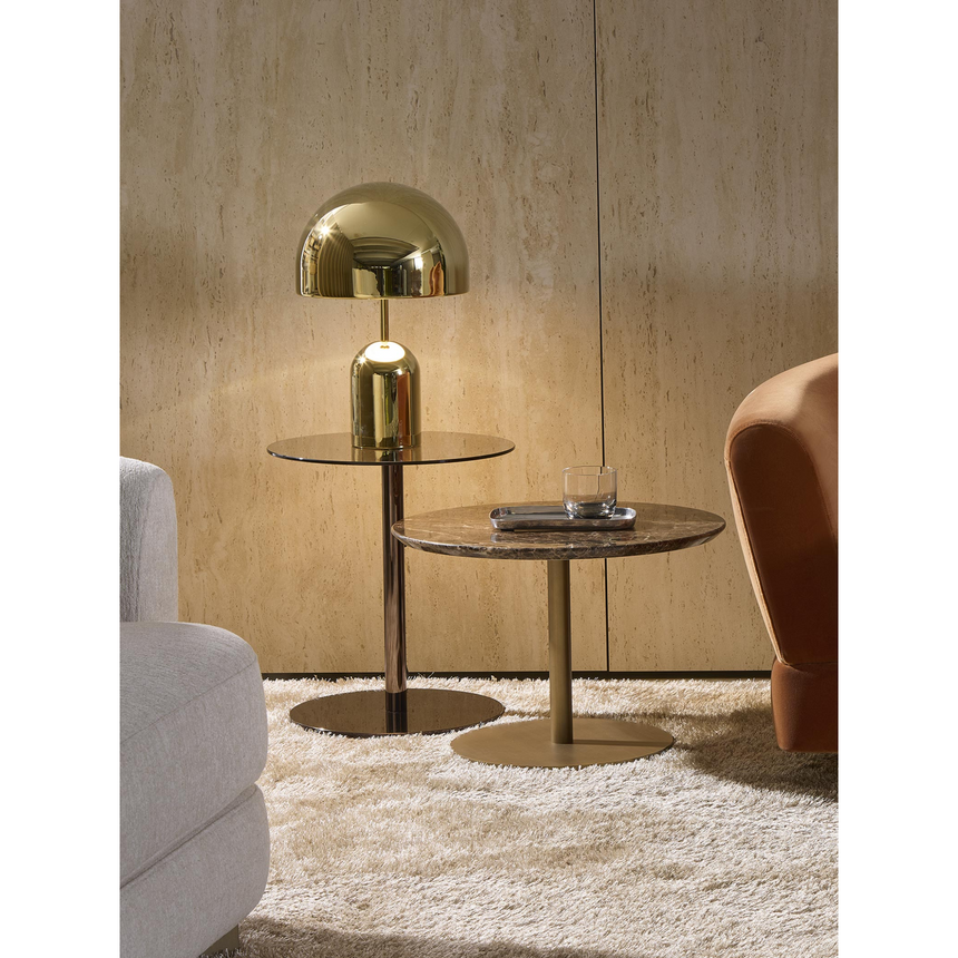 Metal Base Glass Coffee Table | Marelli Break | Italianfurniture.com